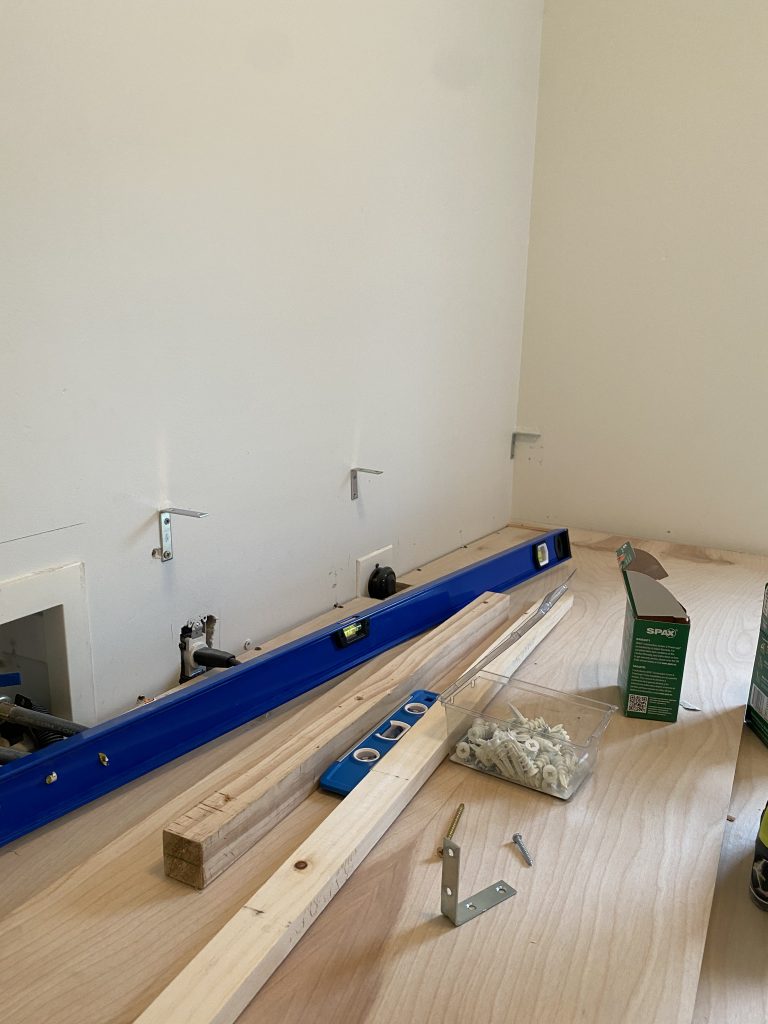 laundry room counter top build